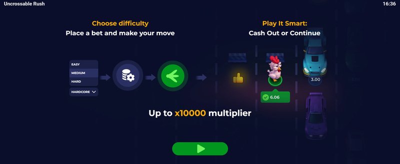 Uncrossable rush, uncrossable rush jouer